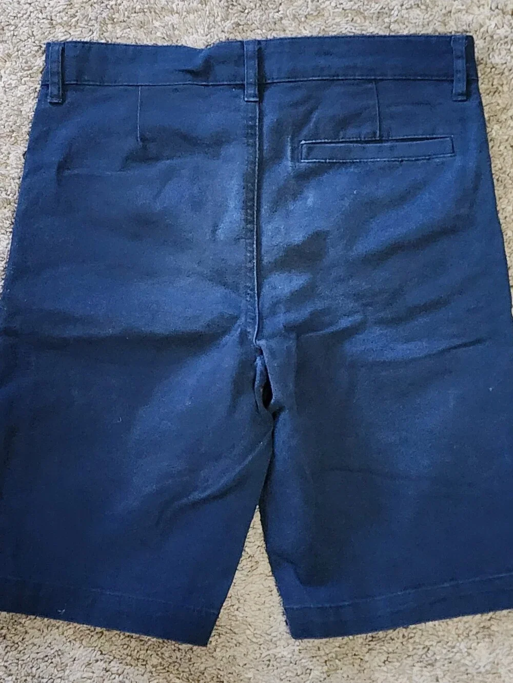 Boys Old Navy Size 12 (L) Adjustable Navy Uniform Shorts (x2), Signs Of Fading